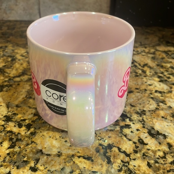 Barbie Stoneware Pearl Pink 15oz Coffee Mug - Picture 3 of 5